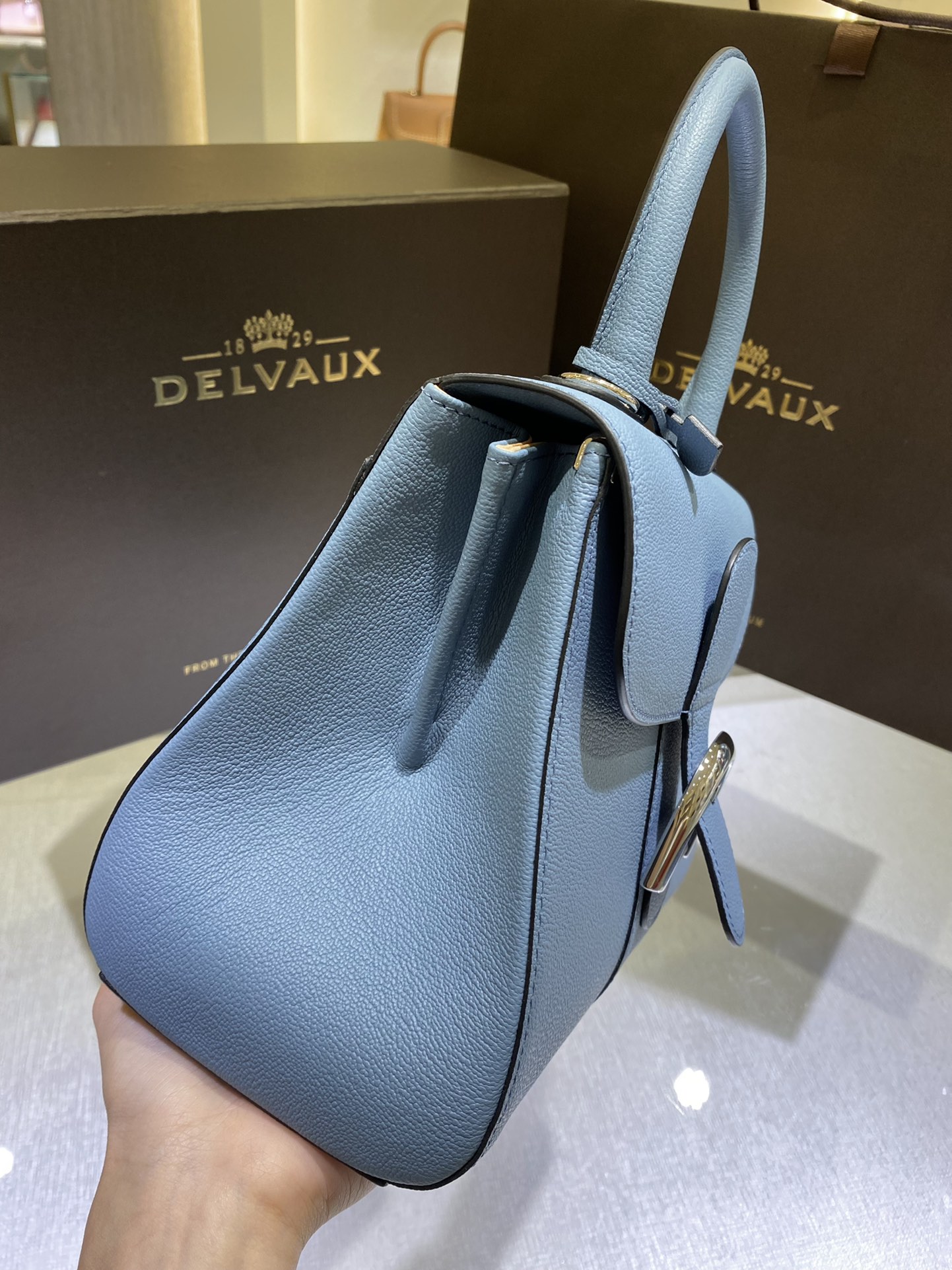 델보 브리앙 PM 토트백 미듐